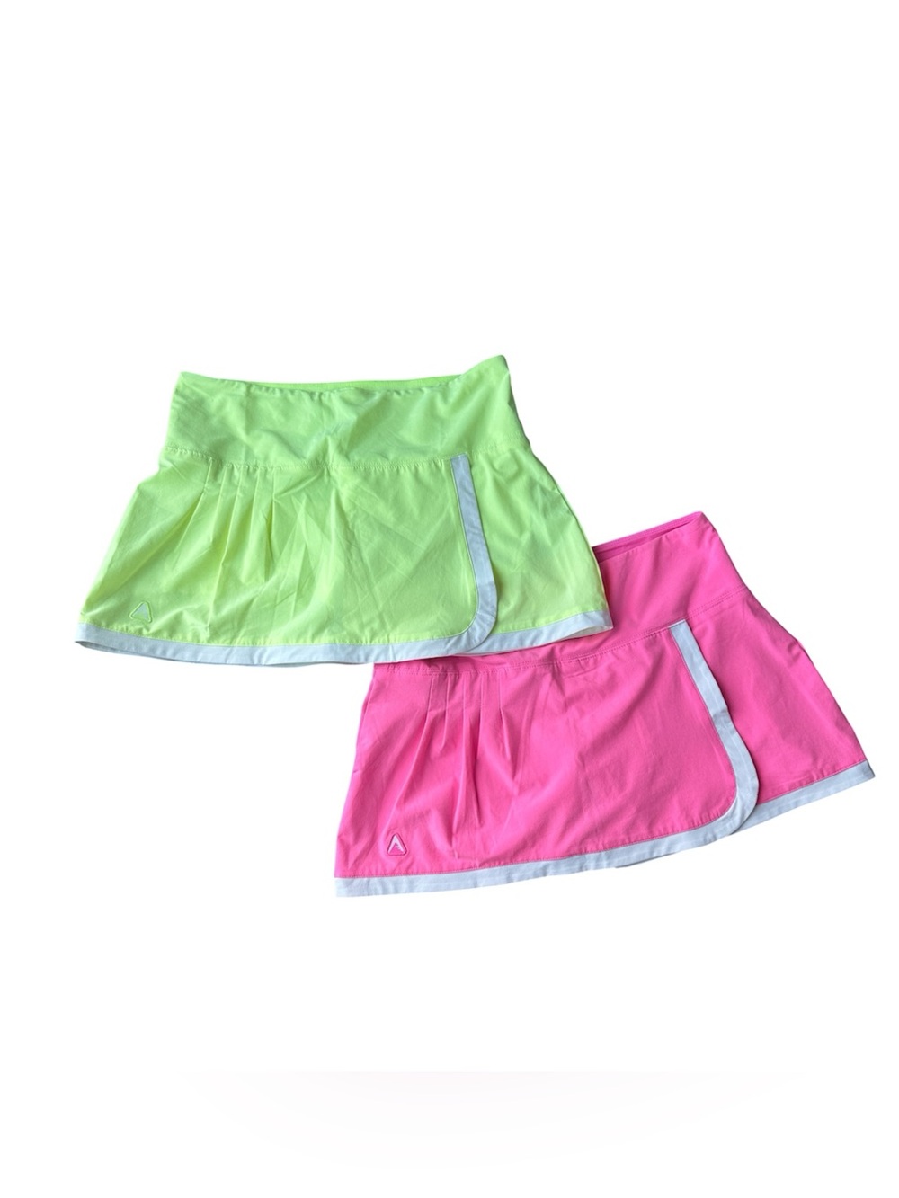 2 Antigua Skorts | Neon Green & Hot Pink Athletic Skirts | Size Small